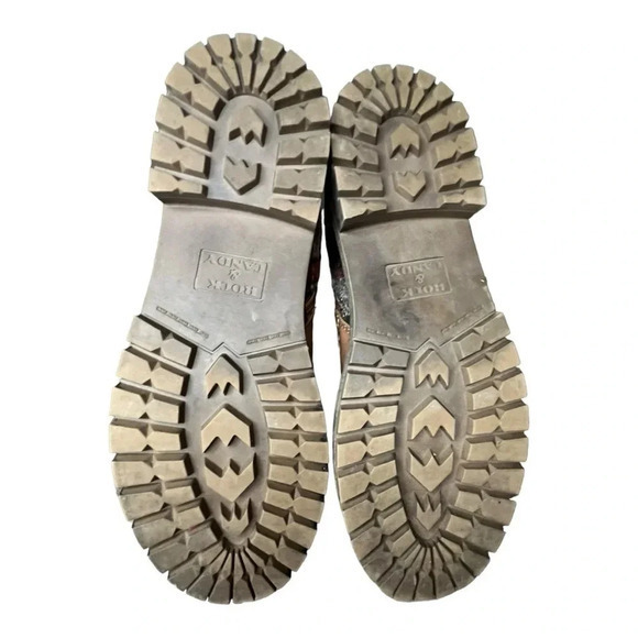 Rock & Candy Brown Plaid Lace Up Max Round Toe Platform Booties Women Size‎ 8.5 - Picture 10 of 14